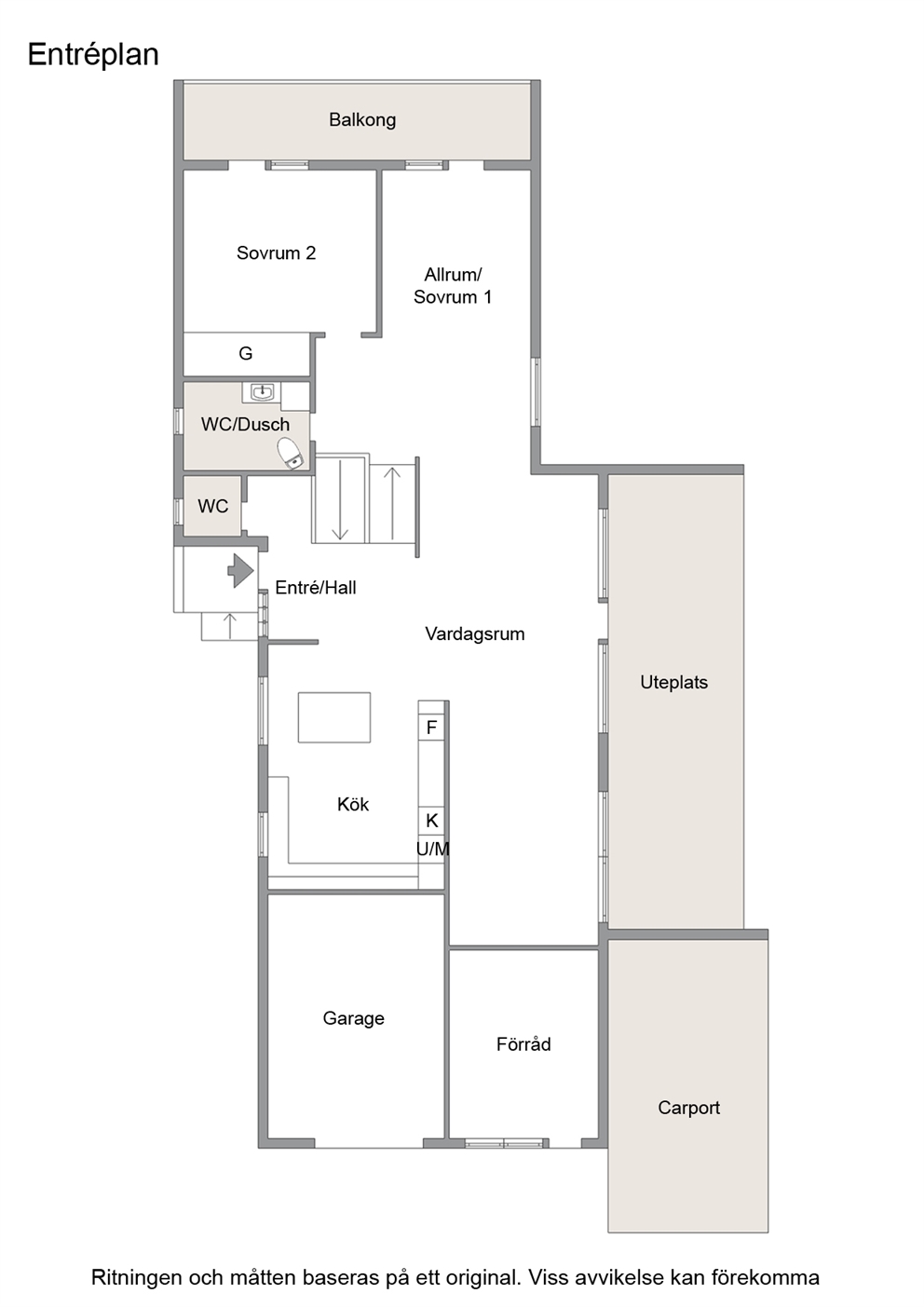 Entréplan / Övre plan