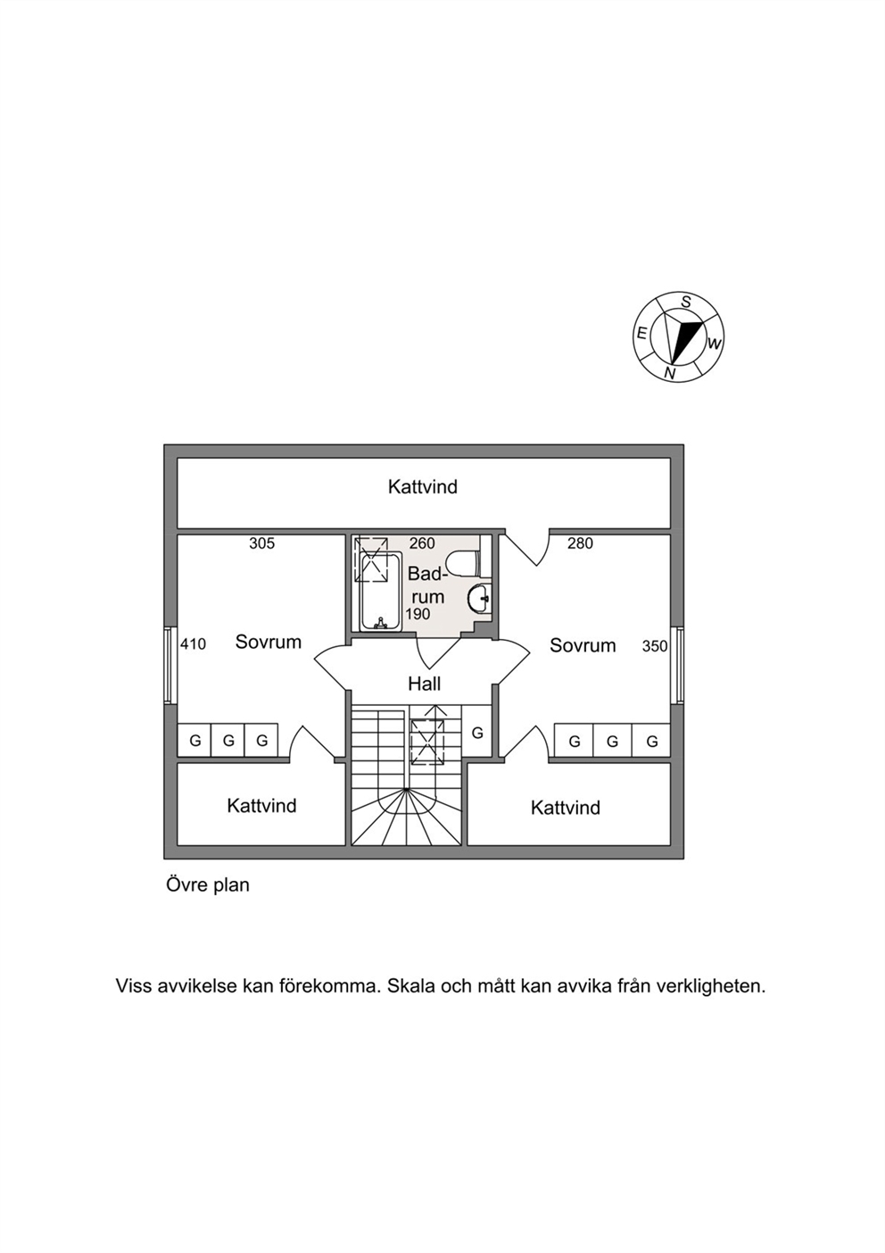Planlösning Övervåning