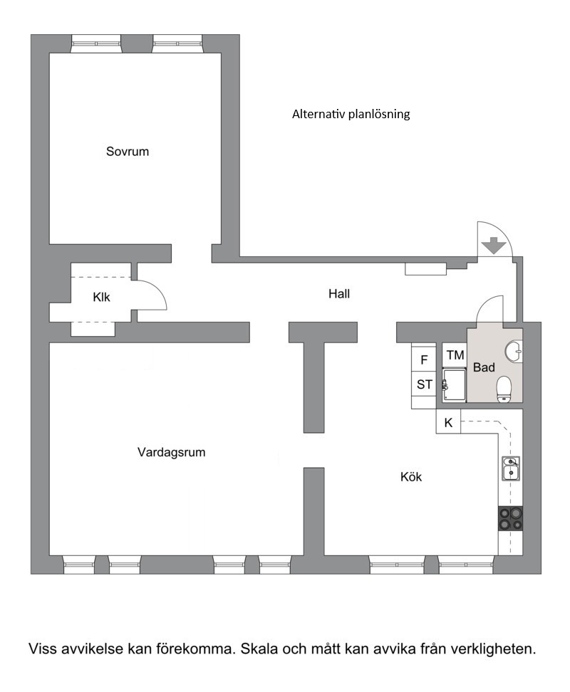 Alternativ planlösning