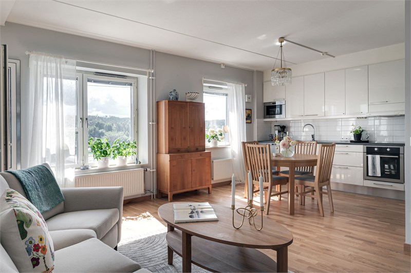 En tvåa med genomtänkt planlösning