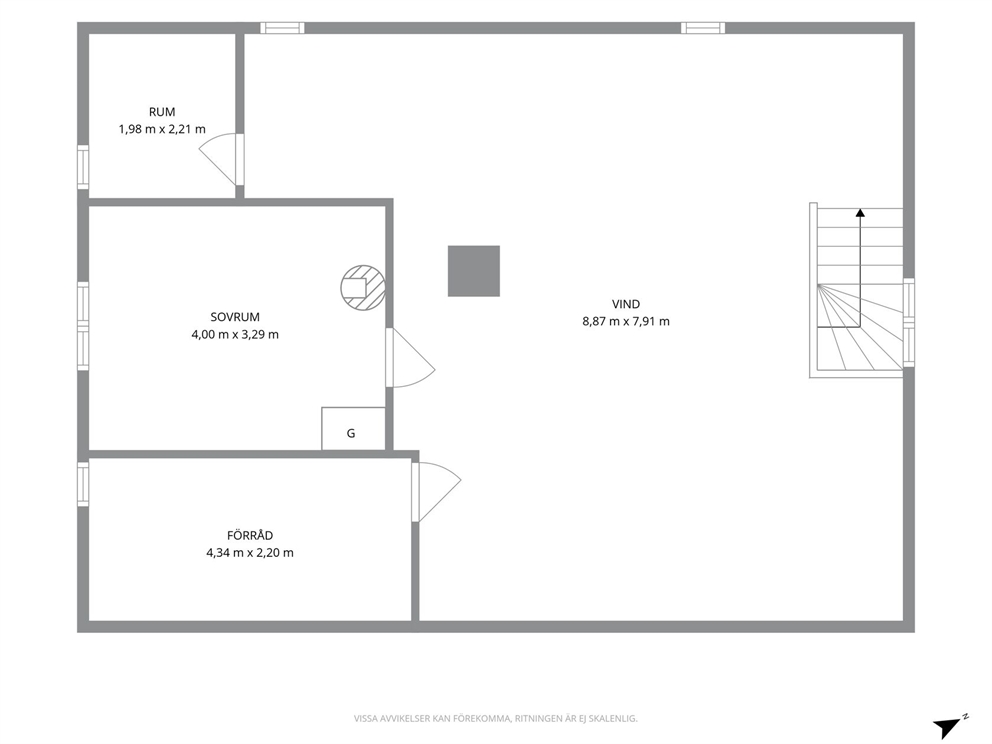 Planritning - Övre plan