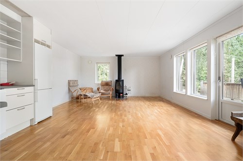 Kamin i vardagsrummet