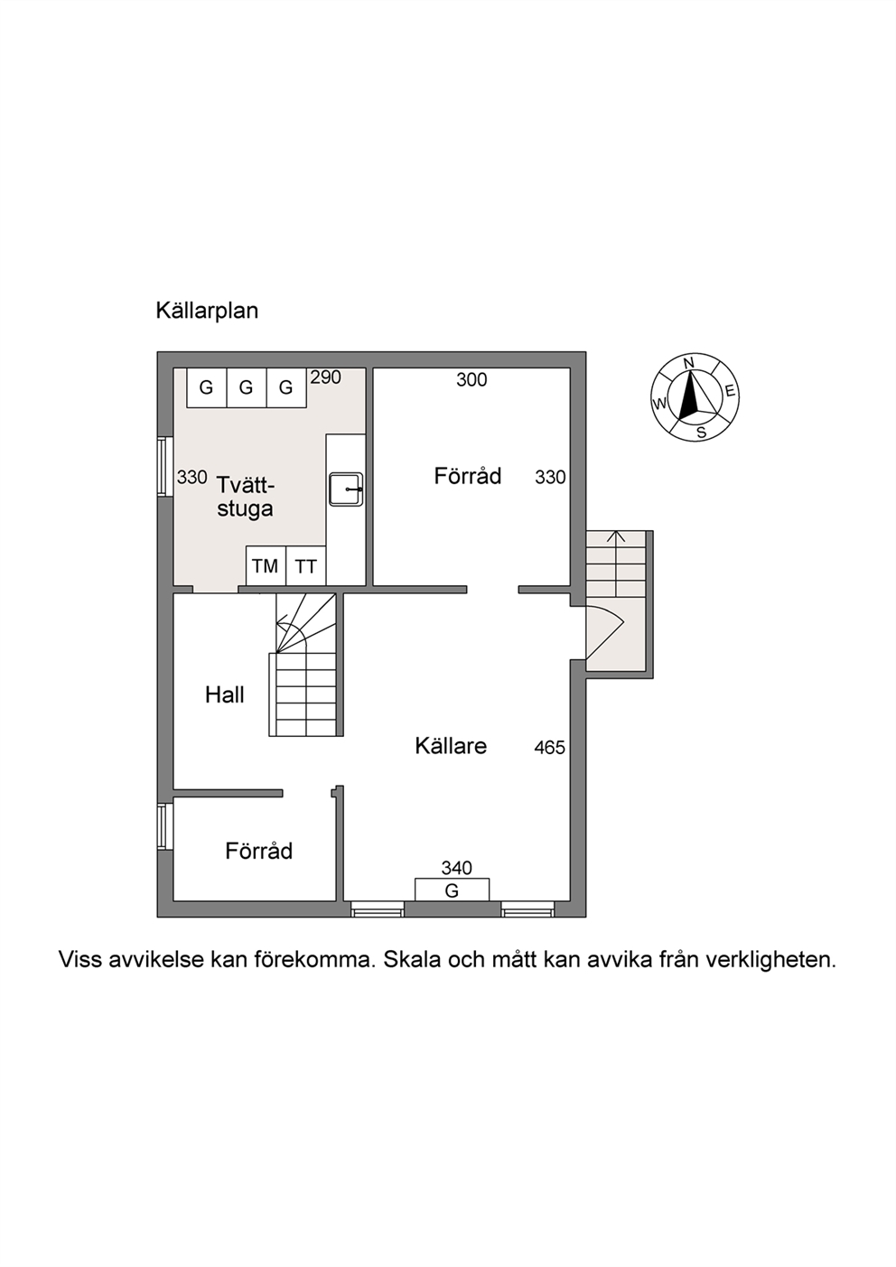 Planlösning Källarvåning 