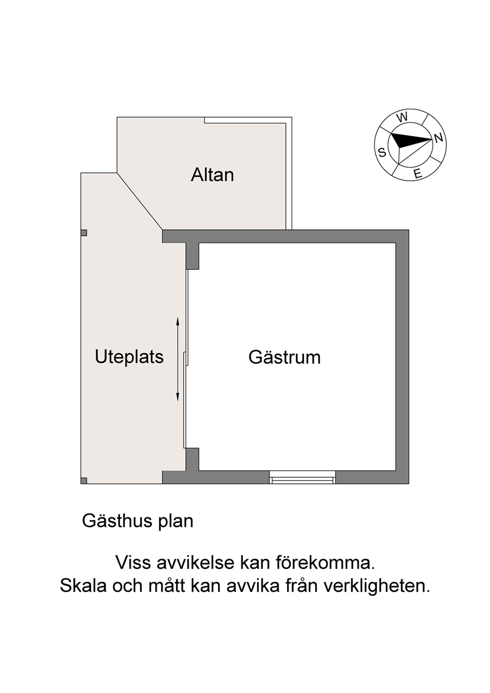 Planlösning Gästhus