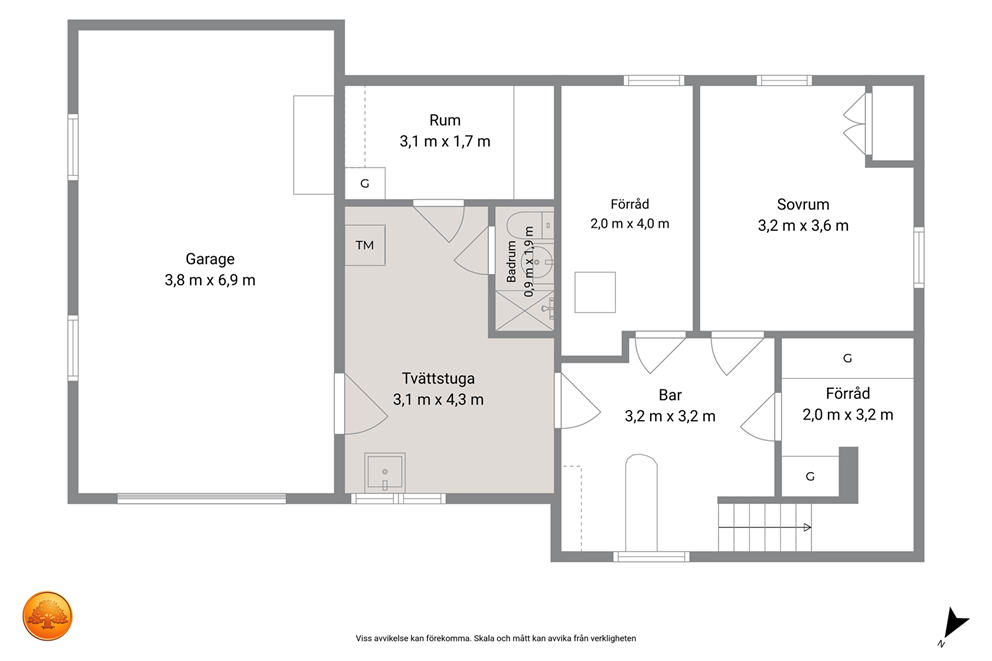 Planritning källarplan