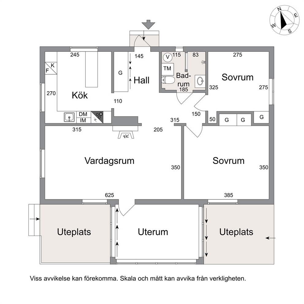 Planritning huvudbyggnaden