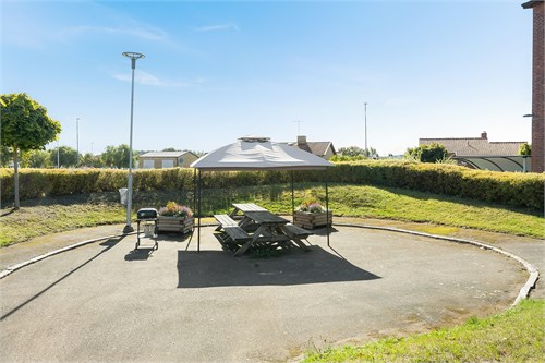 Föreningens gemensamma innergård.