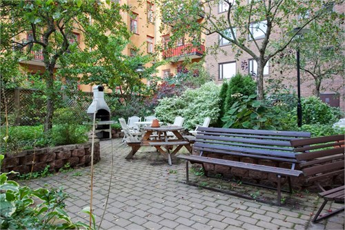 Föreningens lummiga innergård