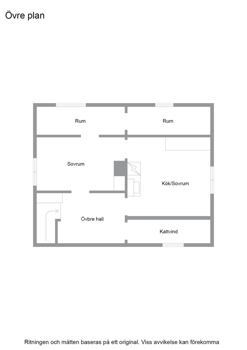 Planritning övre plan