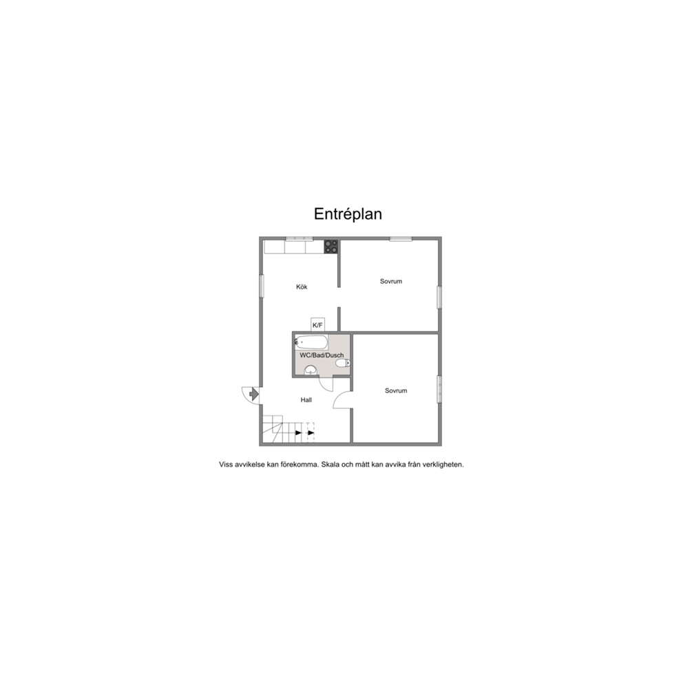 Entréplan, lilla huset