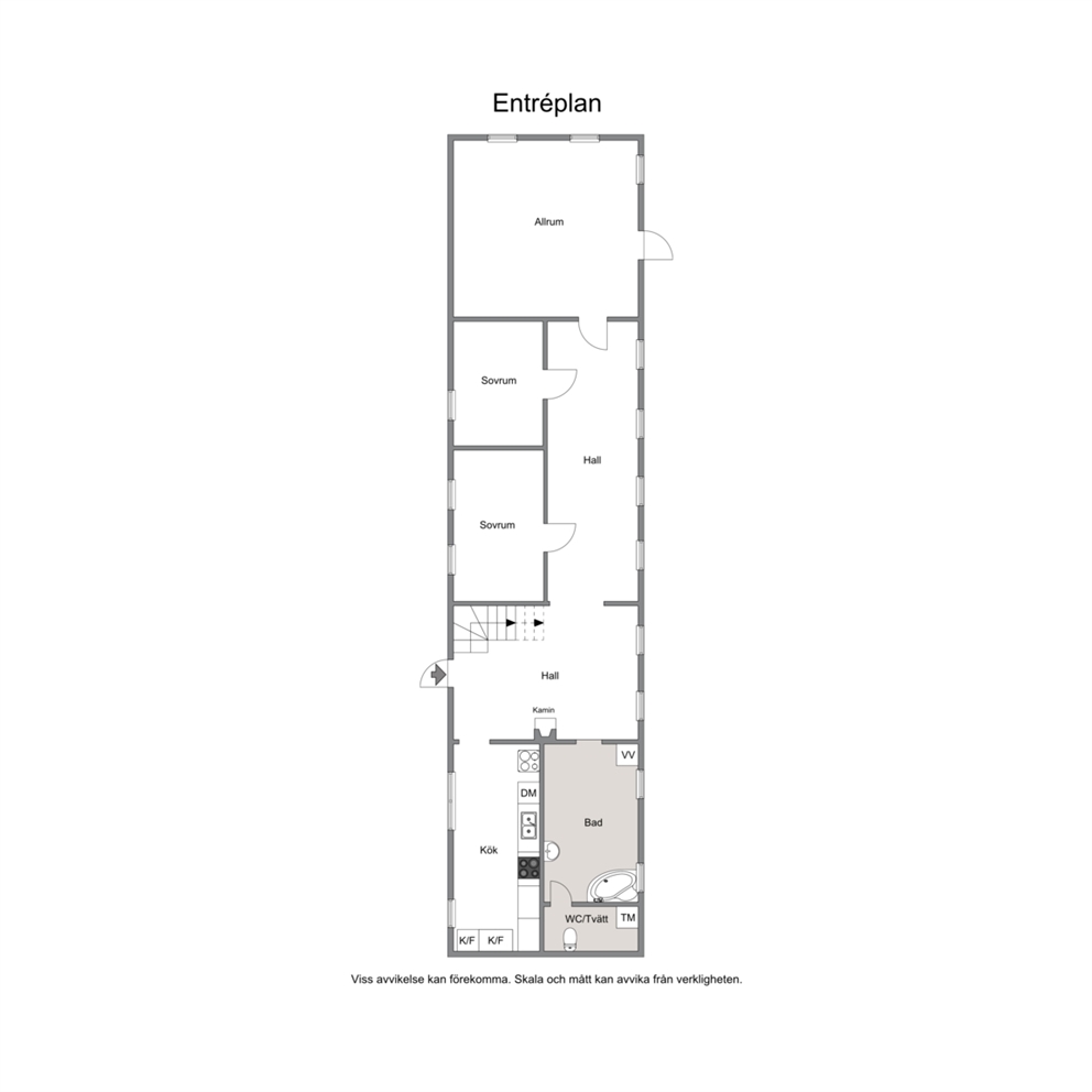 Entréplan, stora huset