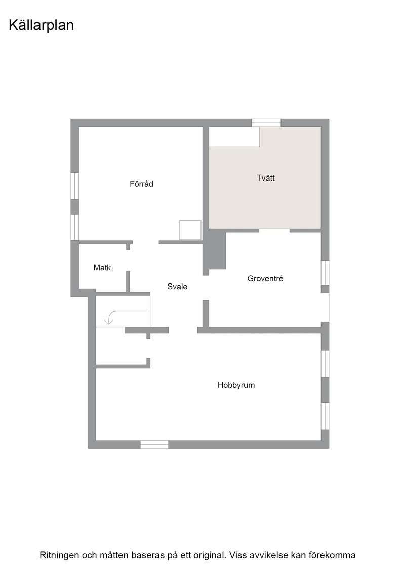 Planritning Källarplan