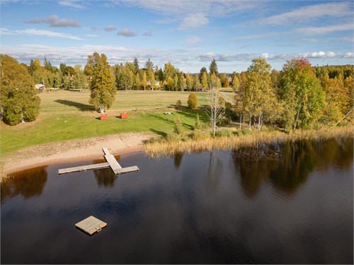Flygfoto från badplatsen