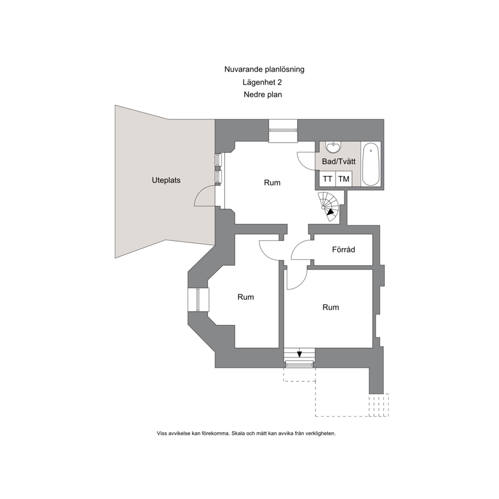 Planritning nedre plan