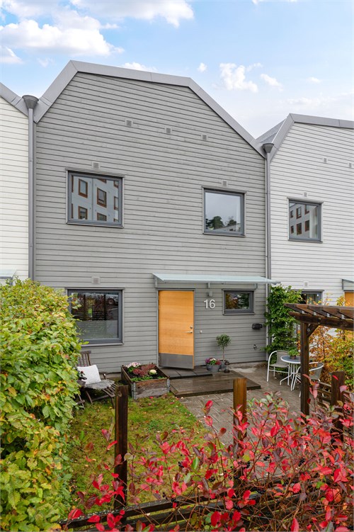 Ett bostadsrättsradhus om 119 kvm