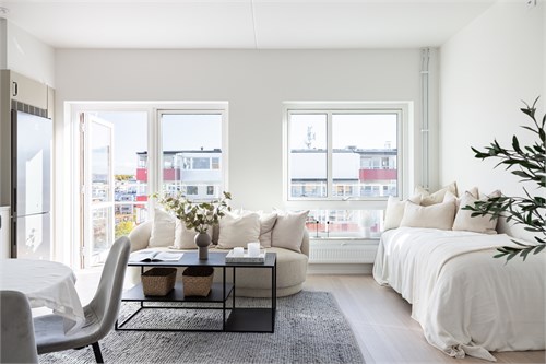 Bild från vinsingslägenhet på våning 9