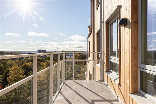 Bild från vinsingslägenhet på våning 9