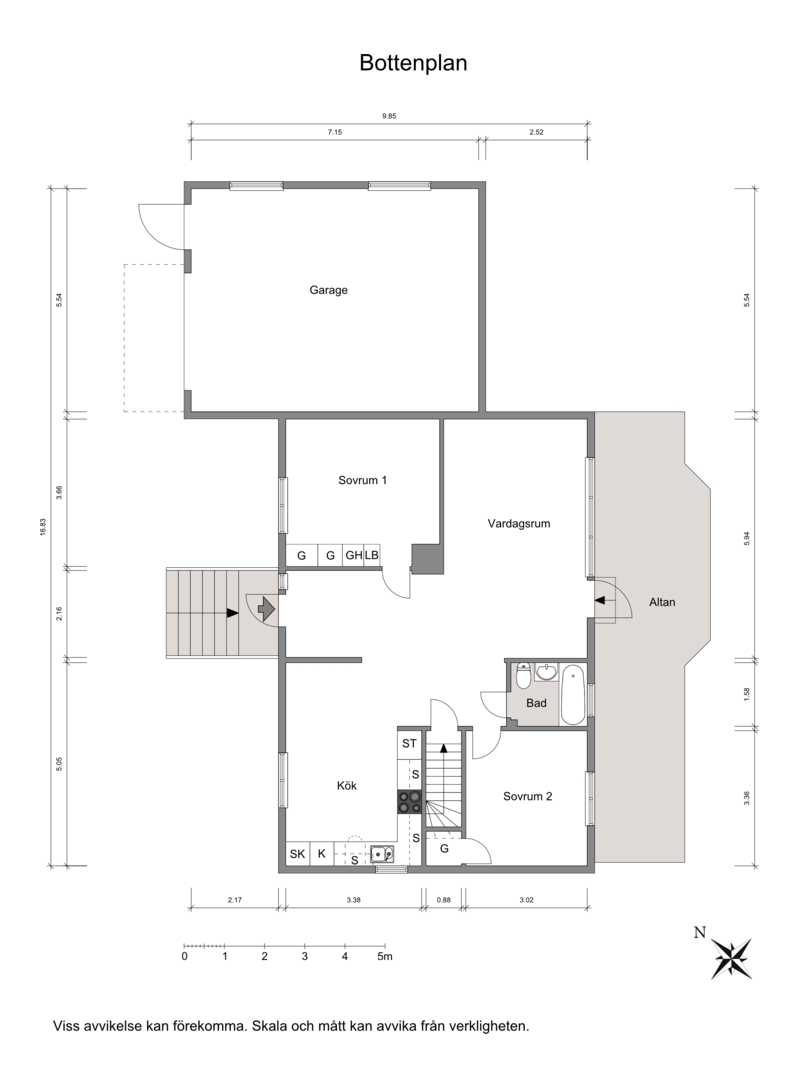 Planritning Entréplan
