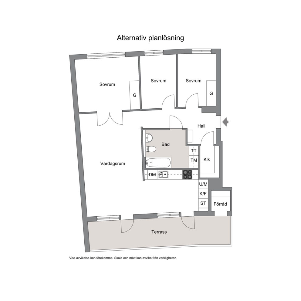 Förslag på alternativ planritning