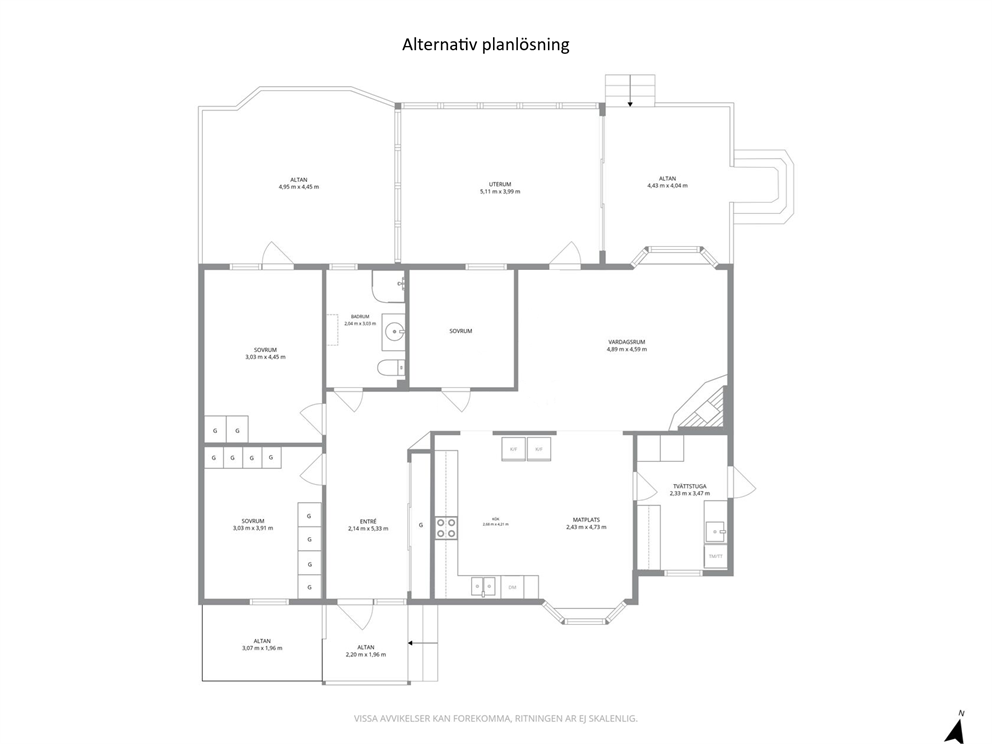 Alternativ planlösning