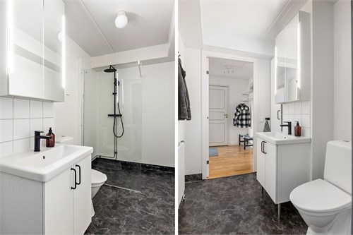 Nyligen renoverat badrum 2023 
