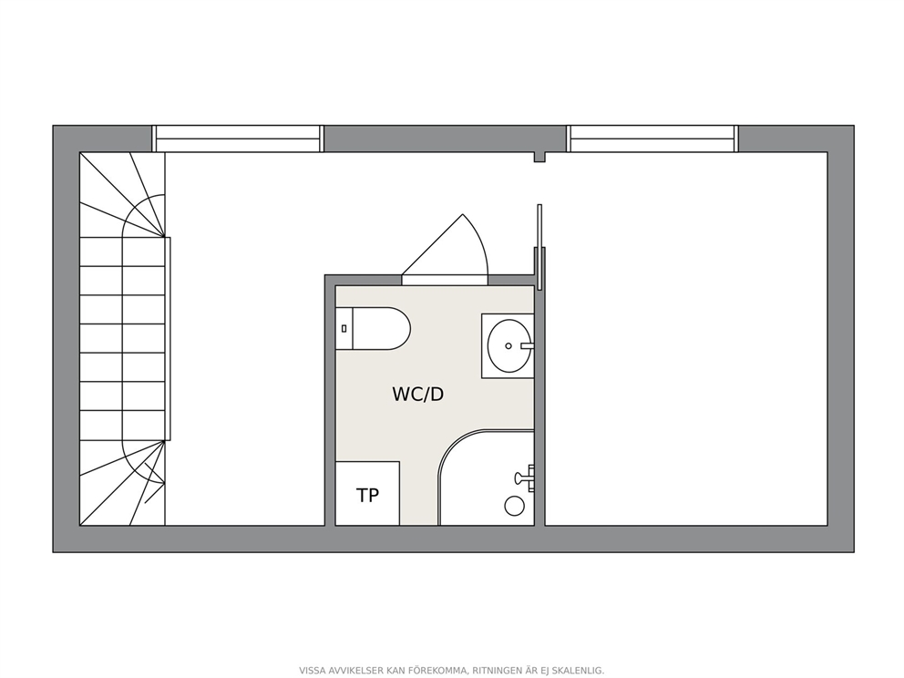 Attefallshus nedre plan