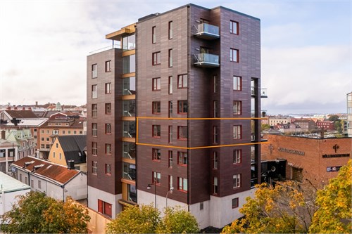 Gavellägenhet på femte våningen...
