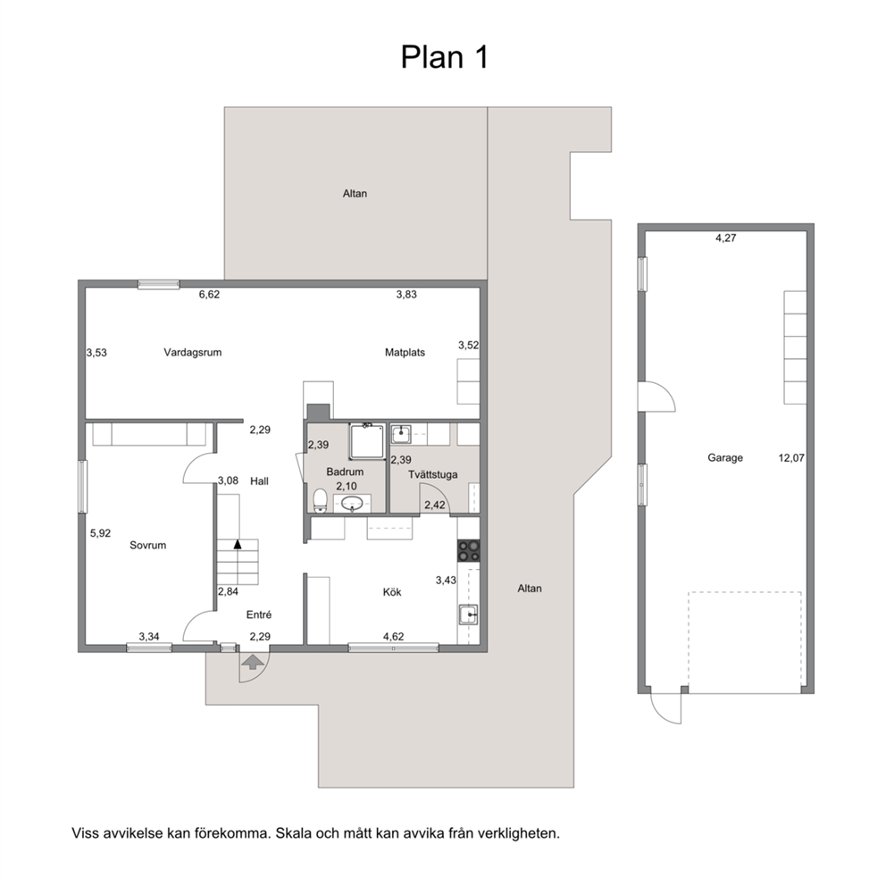 Planskiss entréplan