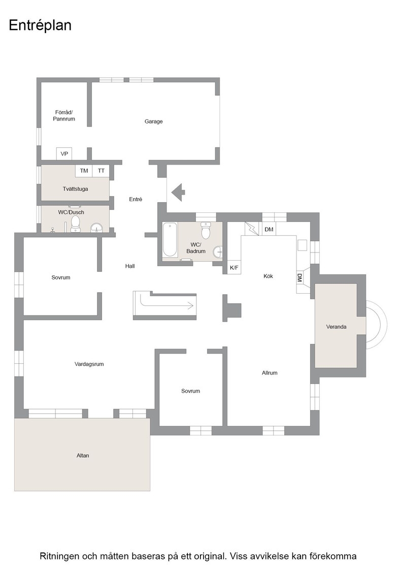 Planskiss entréplan